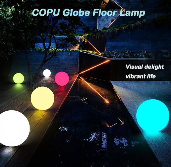 12-Inch LED Ball Light, Changing Glowing Orb Light - Image 6