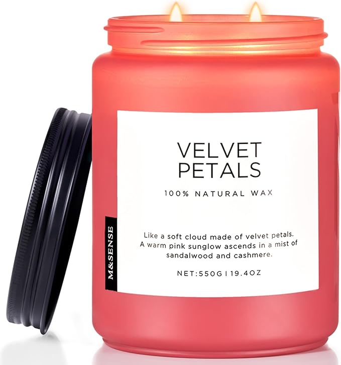 M&SENSE Velvet Petals Large Soy Candles by MSENSE