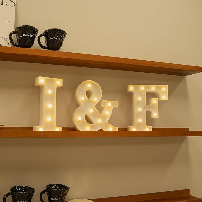 Foaky Rechargeable LED Letter Lights Sign Marquee Light Up Letters Sign - Image 5