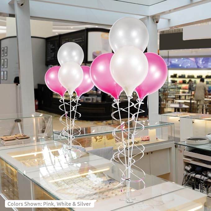 PermaShine - Reusable and Helium Free Balloon Bouquet - Permanent Plastic - Image 2