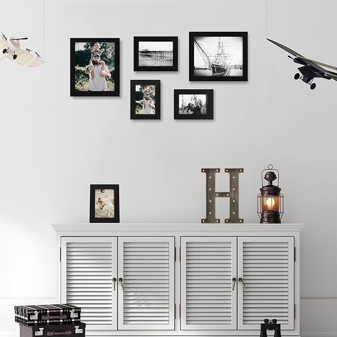 4x6 Picture Frame Set of 4, High Definition Glass Black Picture Frame, 4 x 6 - Image 2