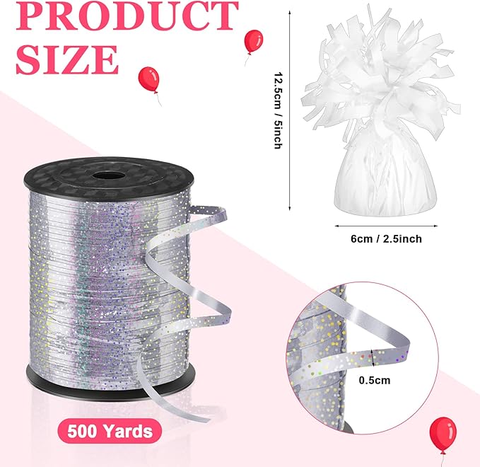 24 Pcs Balloon Weights Metallic Anchor Balloon Holder - Image 2