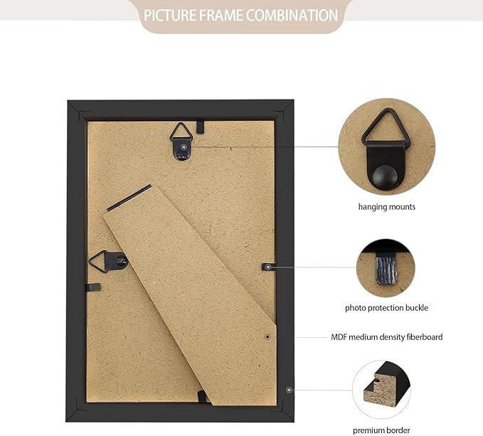 Set of 80 Picture Frame Bulk Photo Frames Wall Mounting Simple Photo Frames - Image 4