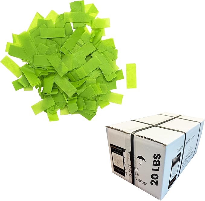Ultimate Confetti, Light Green Biodegradable Confetti - Image 8