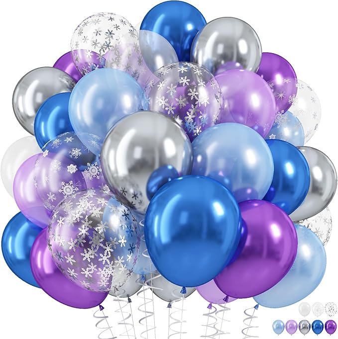 Snowflake Balloons Set by HILAVO
