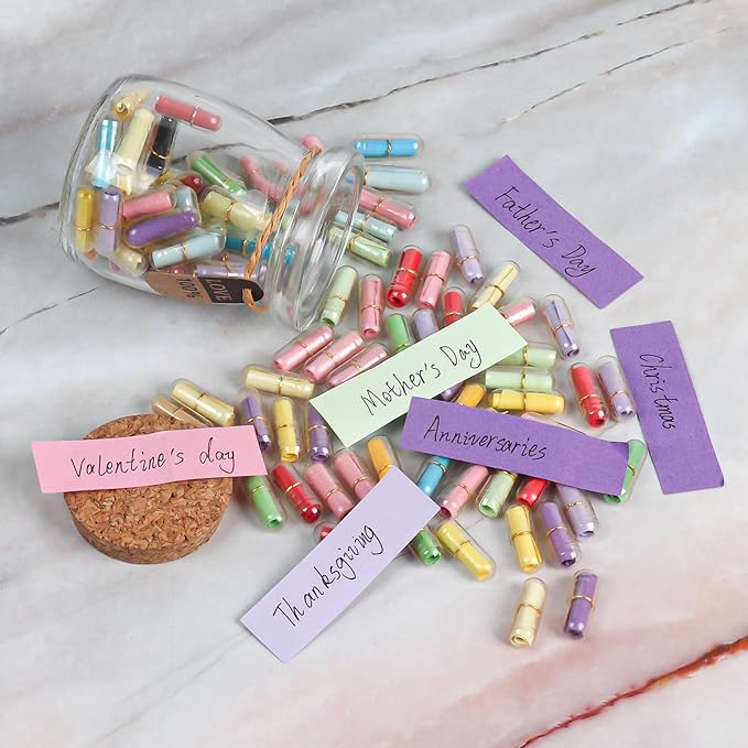 Capsule Letters Message in a Glass Bottle，Message Pills Love Letter Gift - Image 2