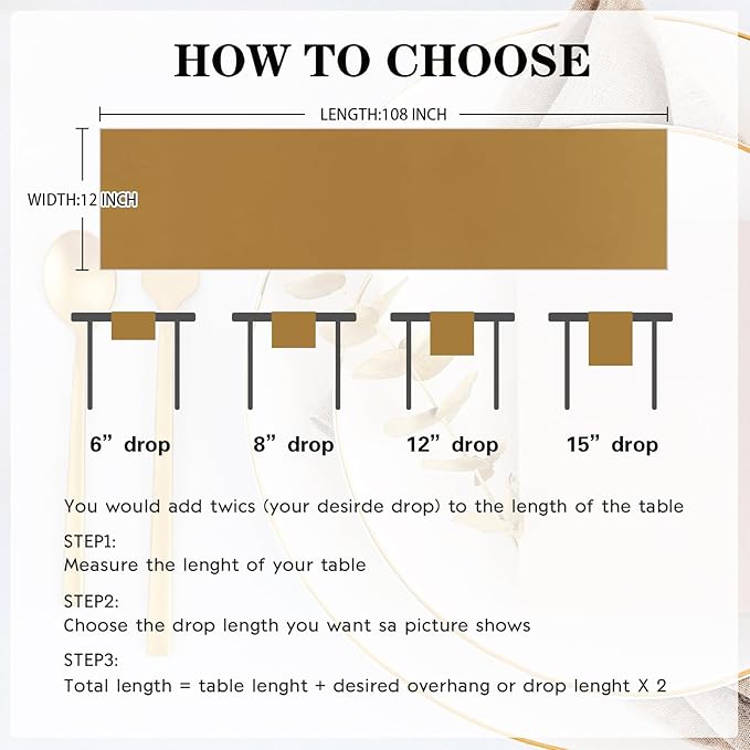 10 Pack Satin Table Runner 12 x 108 Inch Long Old Gold Silk Table Runner - Image 5