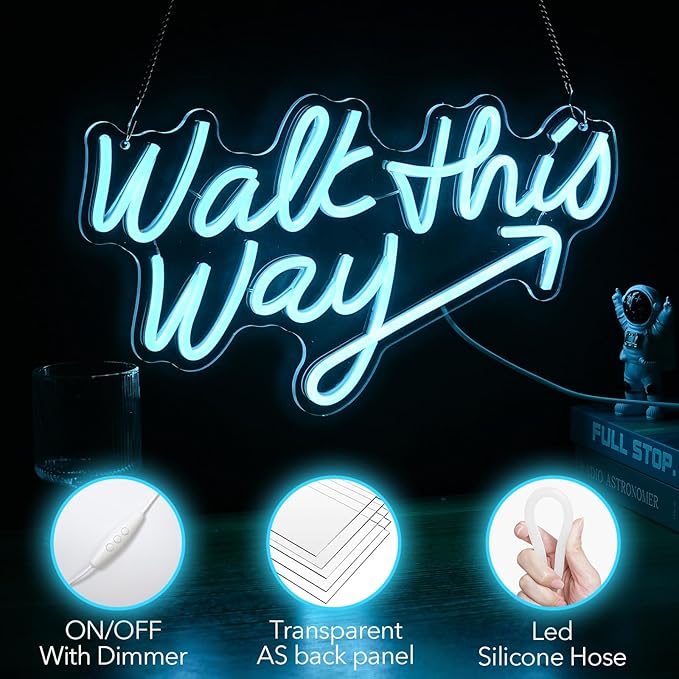 Walk This Way Neon Sign, Arrow Direction Neon Light, Neon Sign - Image 6