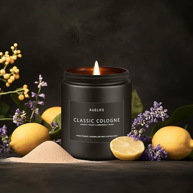 Classic Cologne Candle | Candles - Image 4