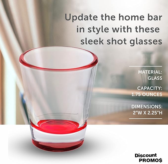 DISCOUNT PROMOS Shot Glasses Set 1.75 oz. Set of 10 Bulk Pack, Wedding Favor - Image 4