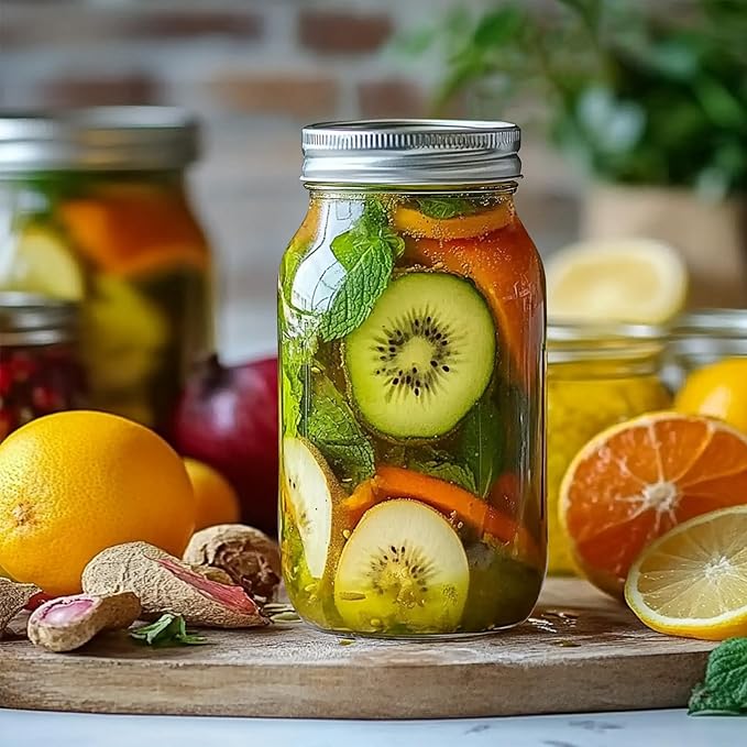 ComSaf 24 oz Mason Jars Regular Mouth 6 Pcs, Large Canning Jars - Image 8