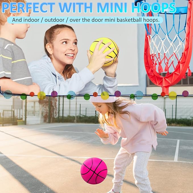 42Pcs 6" Mini Basketball Set, PVC Small Basketballs - Image 7