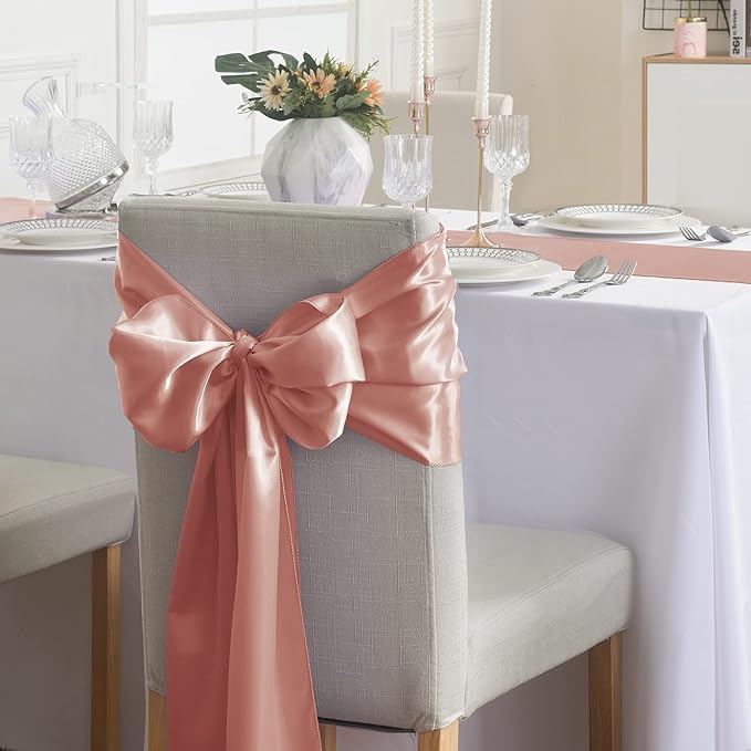 6Pack Table Runner 12 x 108 Inches Satin Silk Table Runner - Image 6