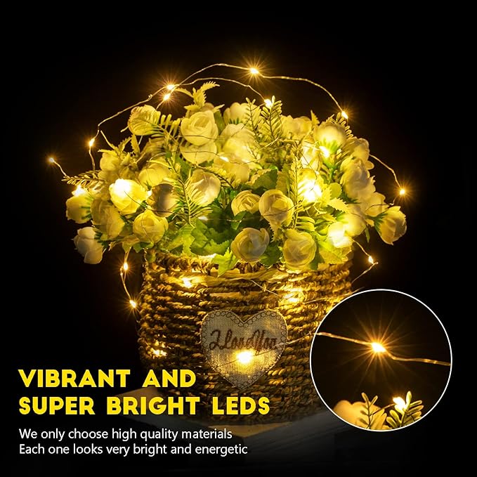 Brightown 24 Pack Fairy Lights Battery Operated String Lights - 7 ft 20 LED - Image 4