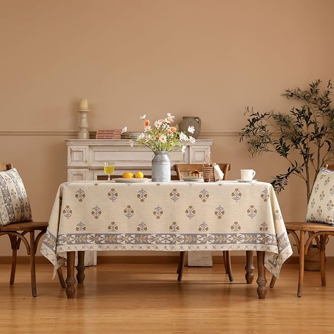 patdrea Designer French Beige Tablecloth - Image 2