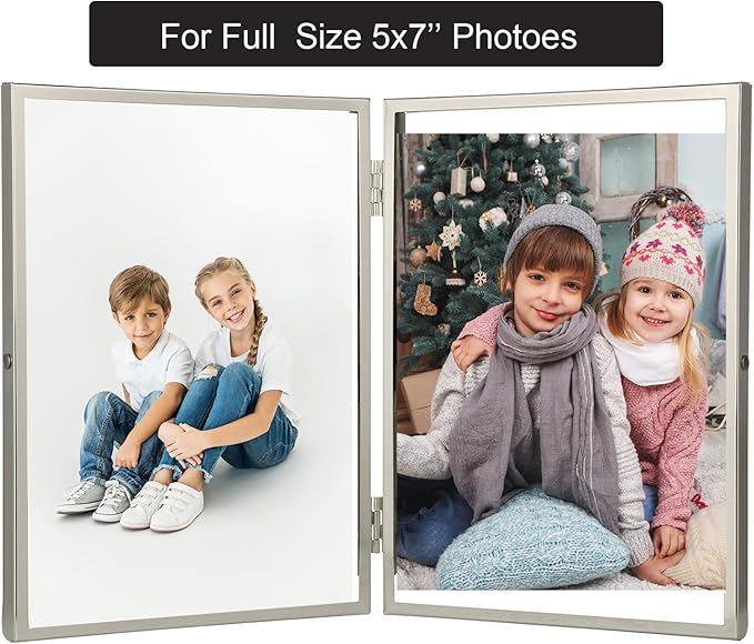 7x9'' Silver' Double Floating Frame - Image 5
