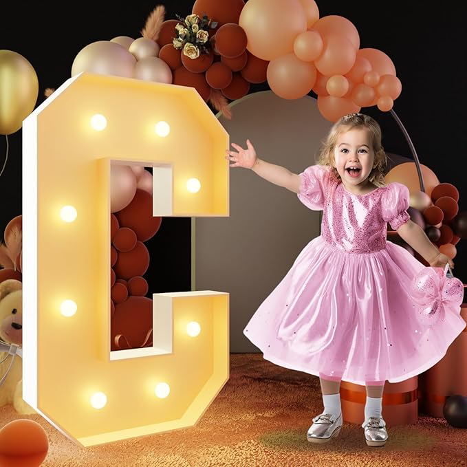imprsv 3FT Block Marquee Letters Light Up Letters by Letsmakeitimpressive