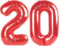 Red Number 20 Balloon by Upgesy