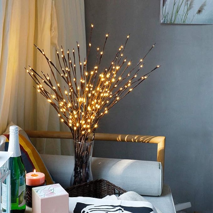 Lxcom Lighting LED Branch Lights 3 Pack 20 LEDs Decorative Branches Battery - Image 7