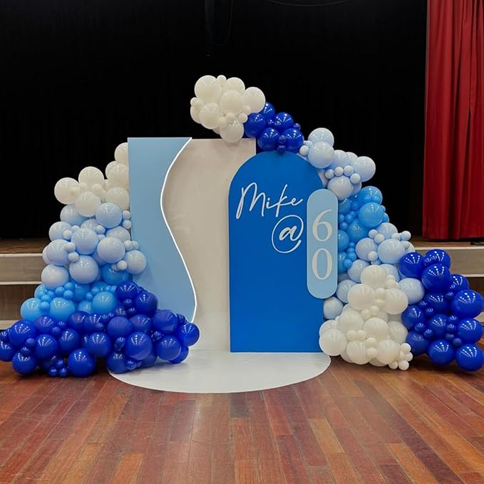 Blue and White Balloons Garland Arch Kit, Graduation Party Decorations - Image 4