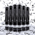 6 Pack Silver Confetti Poppers, 12 Inch Confetti Cannon Party Poppers Shooters by Zankubom