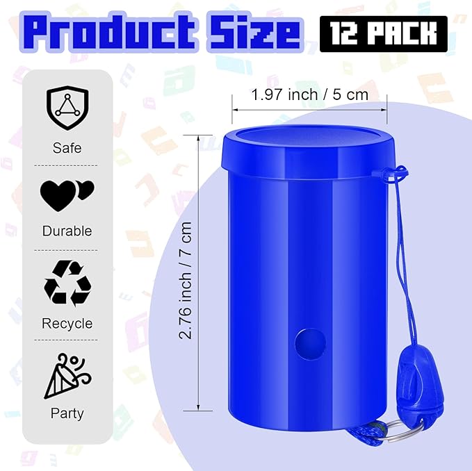 12 Pcs Mini Air Horns 3 Inch Noisemakers - Image 2
