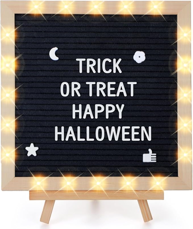 Light up Changeable Felt Letter Board Sign by ANPHSIN