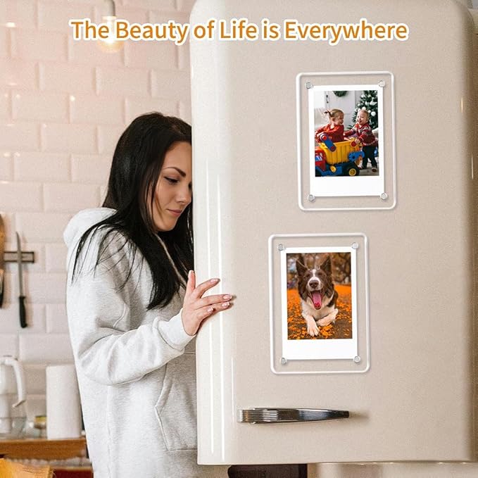 4x6 Acrylic Magnetic Picture Frames Refrigerator, 6 Pack - Image 5