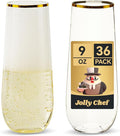 JOLLY CHEF 36 Pack 9 Oz Plastic Champagne Flutes by JOLLYCHEF