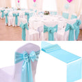 100 PCS Satin Chair Sashes Decorative Bow Chair Sashes Ties Back Ribbon Bow by SATULGAU