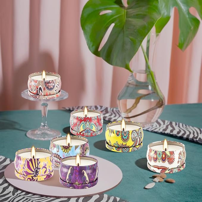 Scented Candles Gifts Set 36 Pack Soy Wax Travel Tin Jar Candles - Image 3