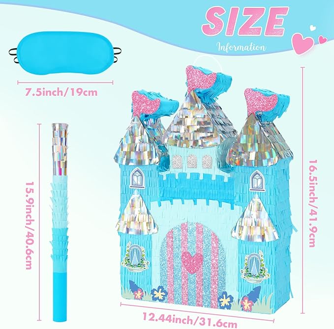 WERNNSAI Princess Castle Pinata - Image 3