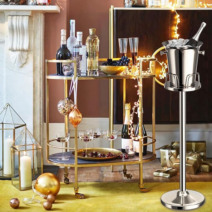 Ice Bucket with Stand Standing Champagne bucket - Image 3