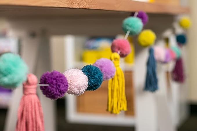 Oh Happy Day Pom-Poms and Tassels Garland - Image 2