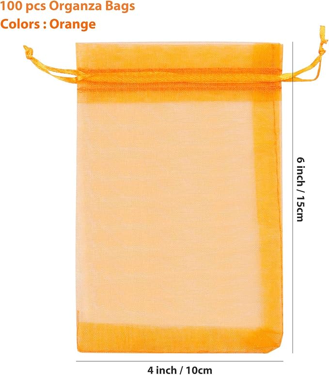 ANZNKU 100 Pack Organza Bags - Image 3