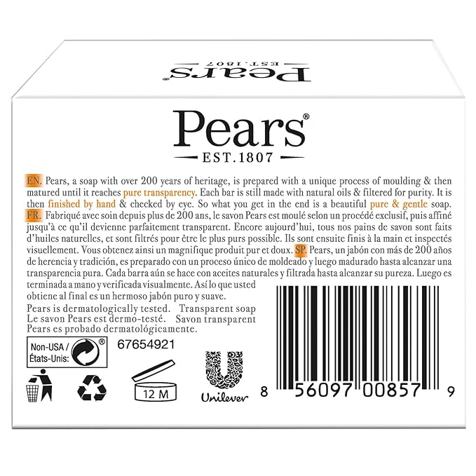 Pears Glycerin Soap, Transparent Amber - Image 2