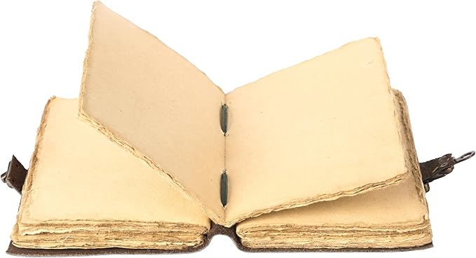 Vintage Leather Journal Handmade Buffalo Non-Refillable Deckle Edge Paper – - Image 6
