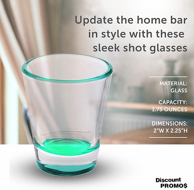 DISCOUNT PROMOS Shot Glasses Set 1.75 oz. Set of 10 Bulk Pack, Wedding Favor - Image 4