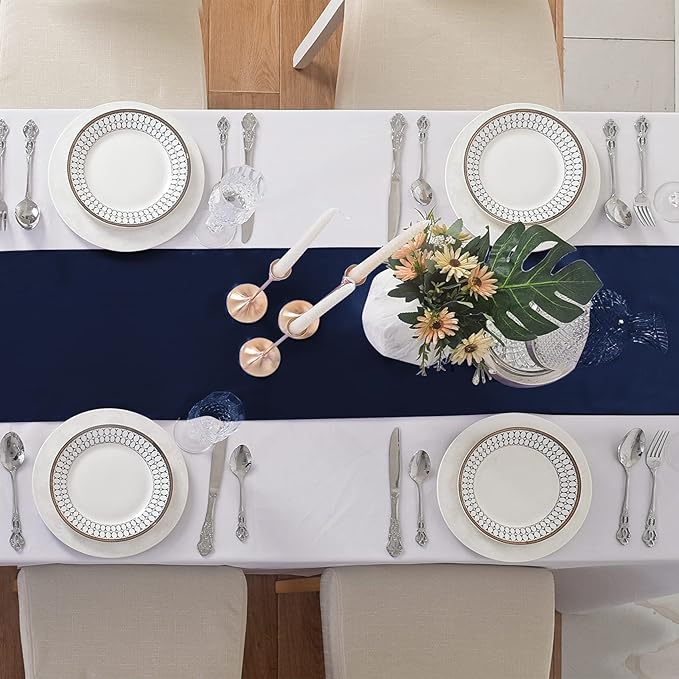12Pack Table Runner 12 x 108 Inches Satin Silk Table Runner - Image 4