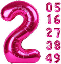 Hot pink number balloon 2026 by Upgesy
