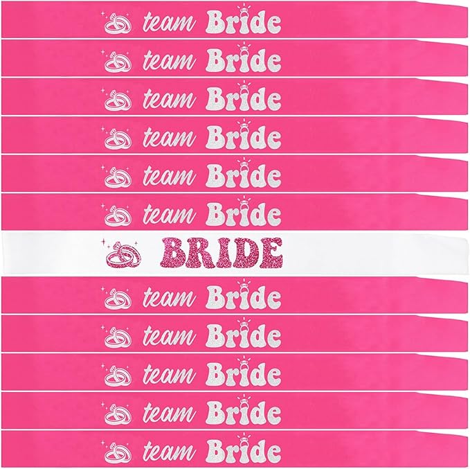12 PCS Bride Sash Bachelorette Party Bride to Be Team Bride Sashes Maid of by Unknown