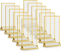Blulu 12 Pack Acrylic Sign Holder Double Sided Picture Frame Wedding Table by Blulu