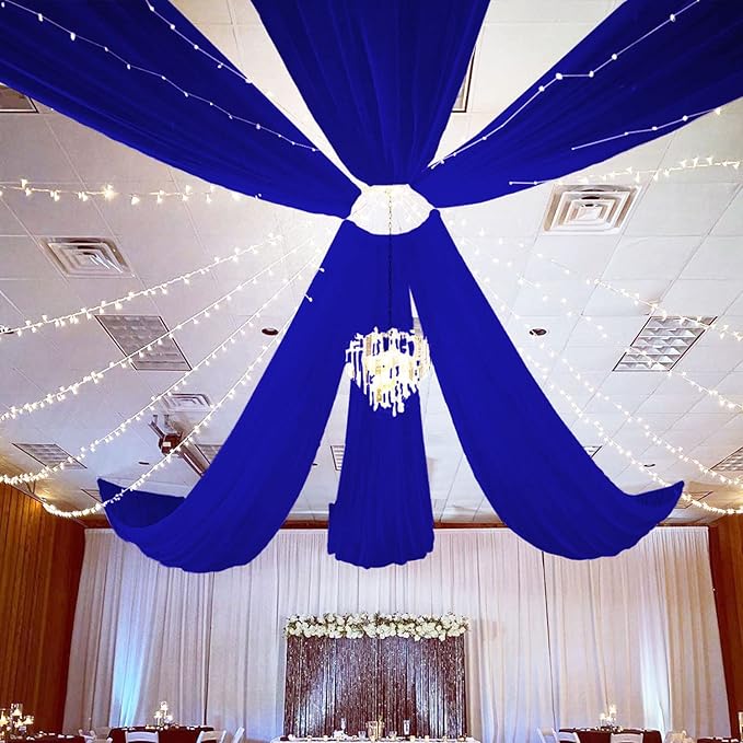 FUHSY Royal Blue Ceiling Drapes by FUHSY