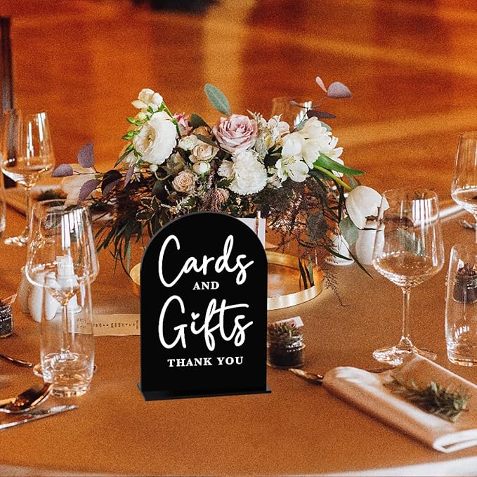 Acrylic Wedding Sign Cards and Gifts Sign - Image 5