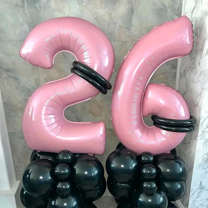 Pastel Pink 2 Balloon, Light Pink 2 Balloons Number, 40 Inch Helium Foil Mylar - Image 3