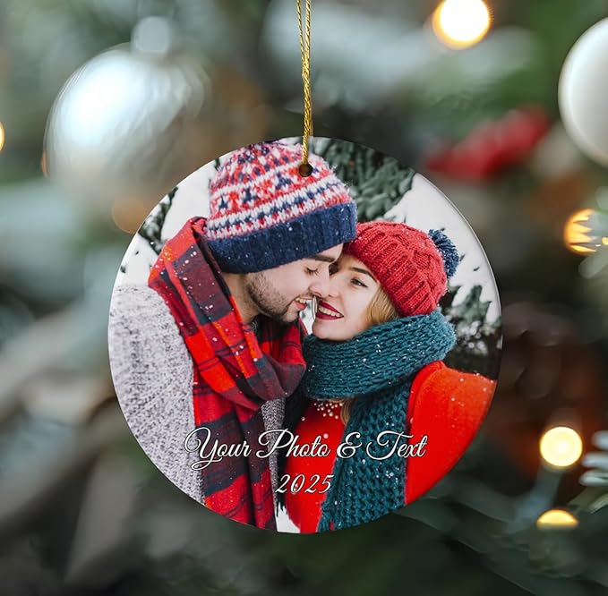 Personalized Christmas Ornaments Decor, Custom Xmas Ornaments by CustomGiftsforYou