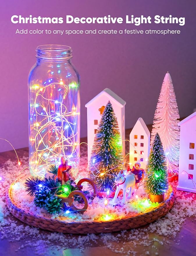 Minetom 12 Pack Fairy Lights Battery Operated String Lights, 8 Modes & Timer - Image 6