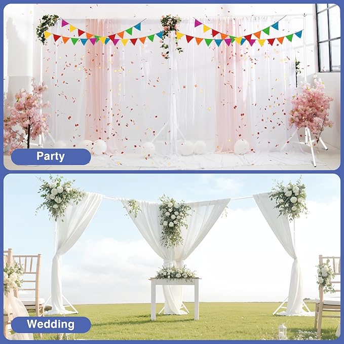EMART Backdrop Stand, 20x7ft Large Adjustable Background Support System - Image 2