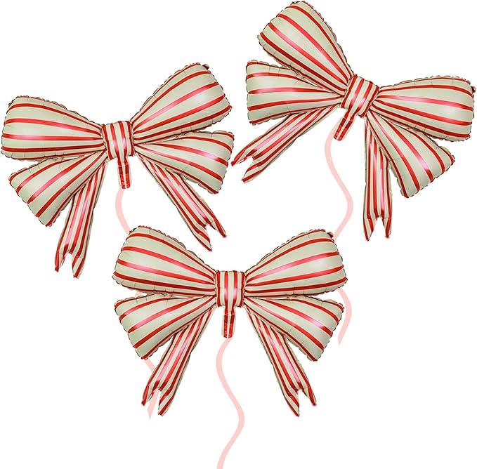 36 Inches Bow Foil Balloon Huge Bowtie Pink Balloon by GLASNES