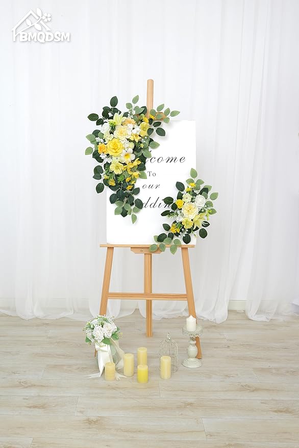 Pack of 2 Faux Flowers, Wedding Arch Flowers, Wisteria Hanging Flowers - Image 2